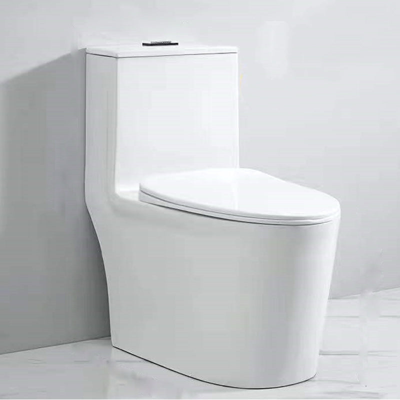 Contemporary All-In-One Flush Toilet Floor Mount Urine Toilet with Seat for Washroom