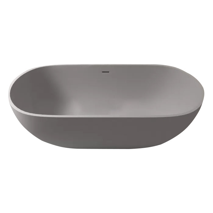 Modern Stone Bathtub Freestanding Soaking Bathtub , 29.53-inch Tall