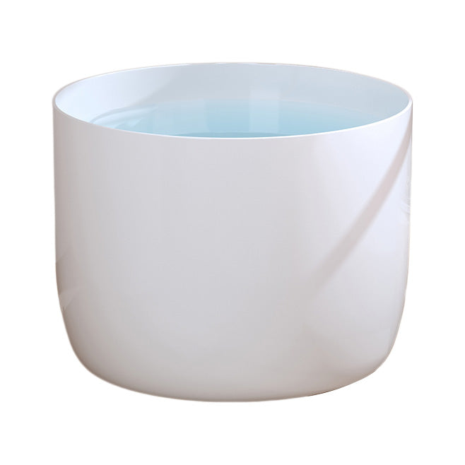 Round Soaking Bathtub Antique Finish Acrylic Freestanding Bath Tub