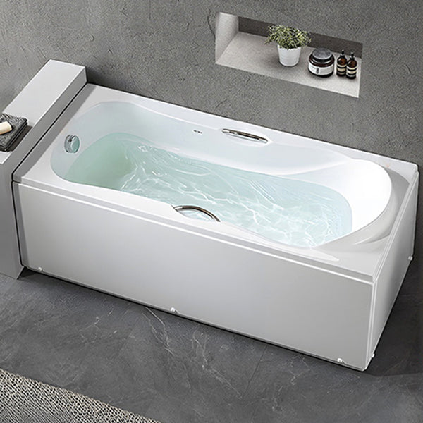 Acrylic Soaking Bathtub Antique Finish Rectangular Bathtub (Board not Included)