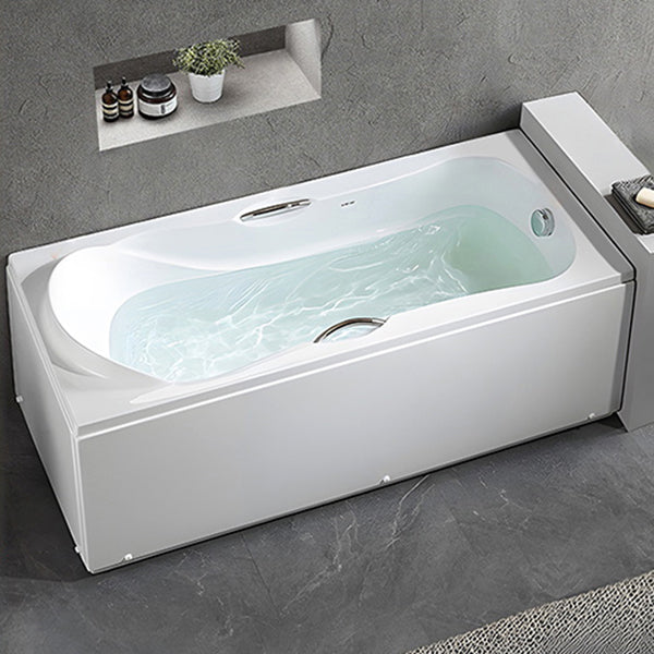 Acrylic Soaking Bathtub Antique Finish Rectangular Bathtub (Board not Included)