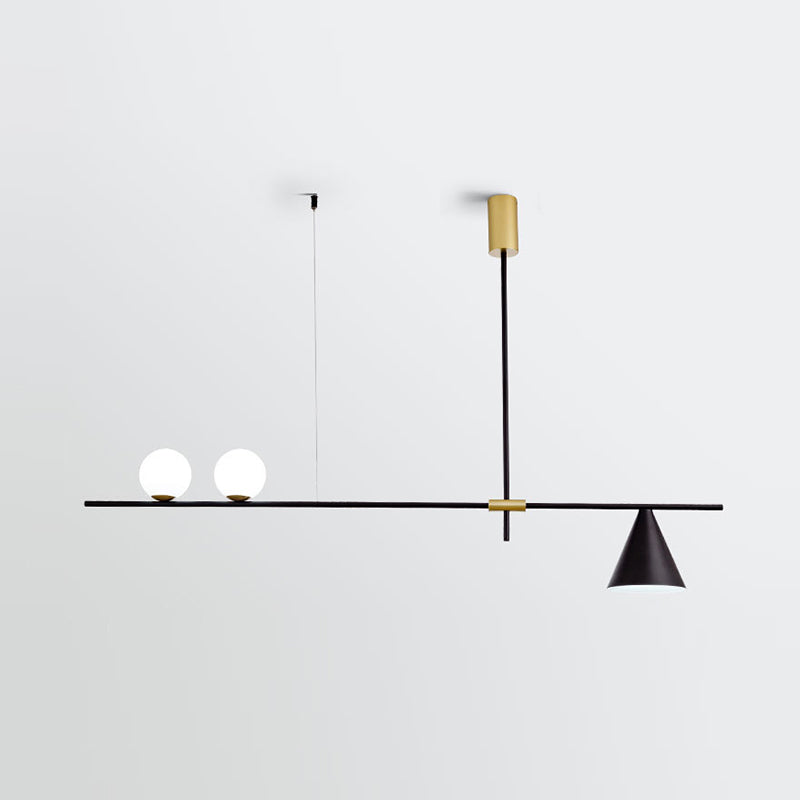3/4/5-Light Modern Golden Ceiling Light Metal Unique Shaded Kitchen Island Lighting