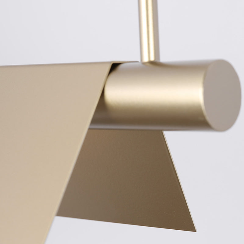 Single Modernism Golden Ceiling Light Metal Kitchen Island Lighting for Foyer