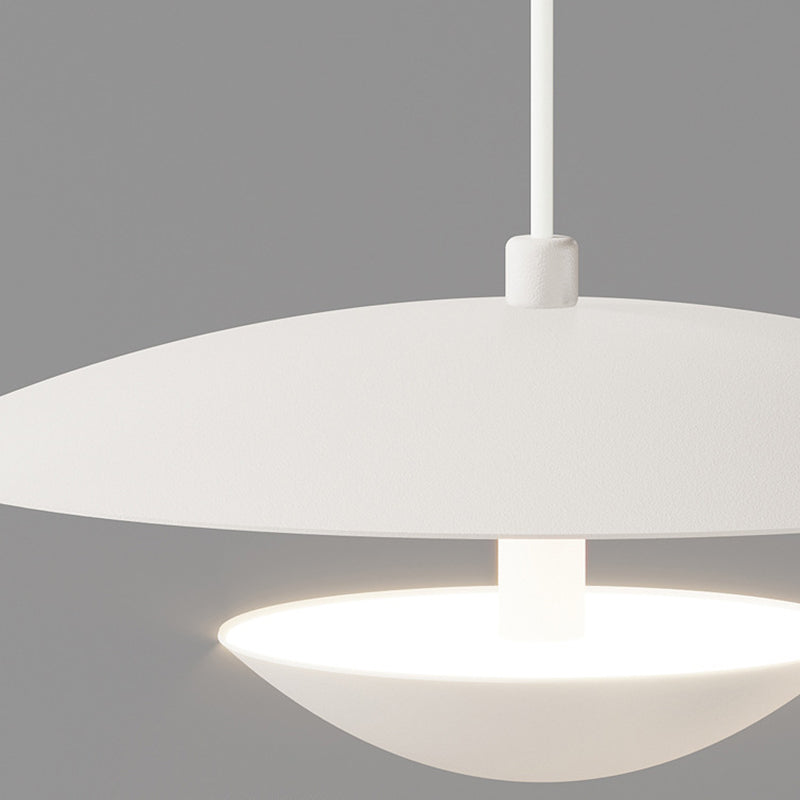 White 5-Light Modernism Ceiling Light LED Kitchen Island Lighting for Foyer