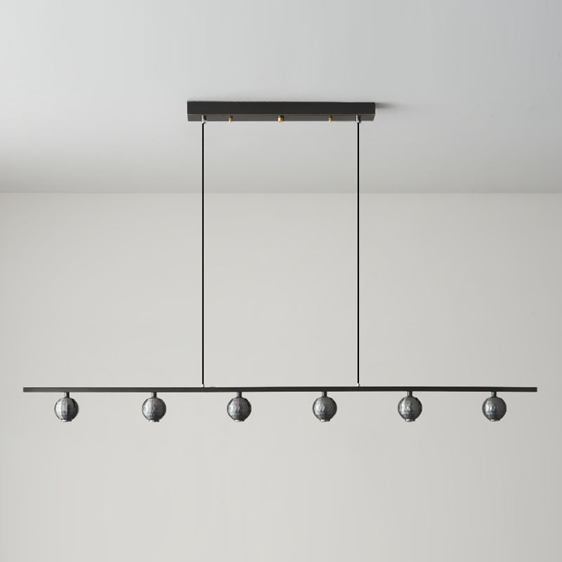 Modern Island Lamp LED Island Hanging Lamp with Metal Shade for Dining Room