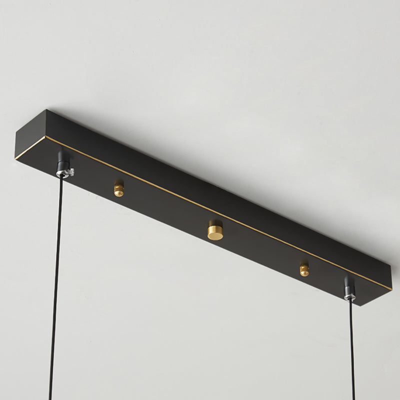 Modern Island Lamp LED Island Hanging Lamp with Metal Shade for Dining Room