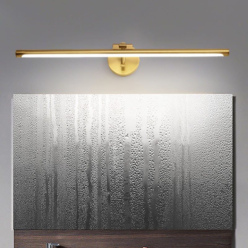 Adjustable LED Mirror Front Light 1-Light Vanity Light with Acrylic Shade for Bathroom