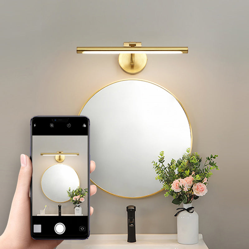 Adjustable LED Mirror Front Light 1-Light Vanity Light with Acrylic Shade for Bathroom