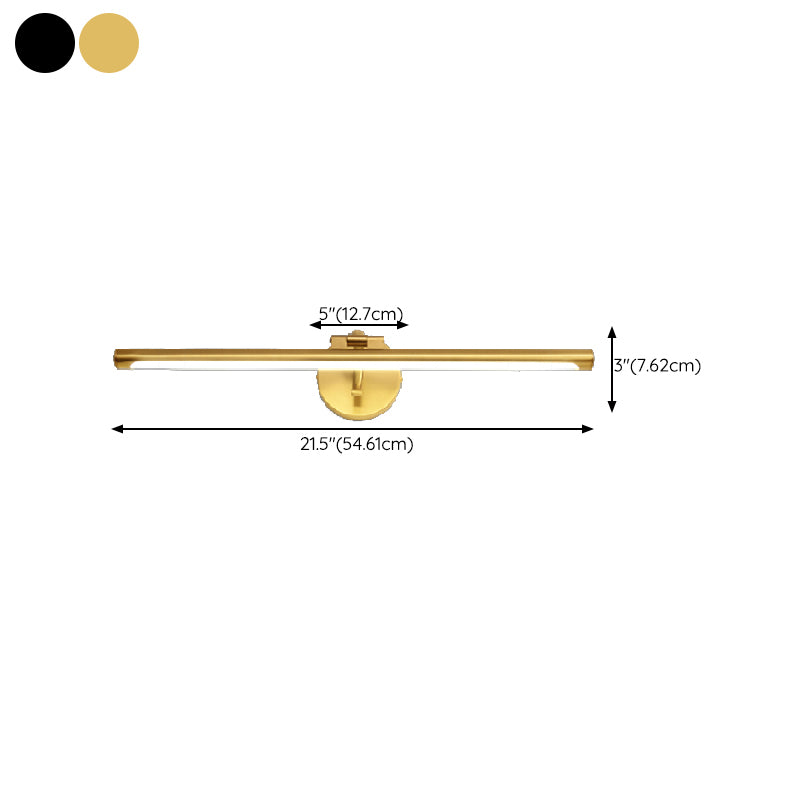 Adjustable LED Mirror Front Light 1-Light Vanity Light with Acrylic Shade for Bathroom