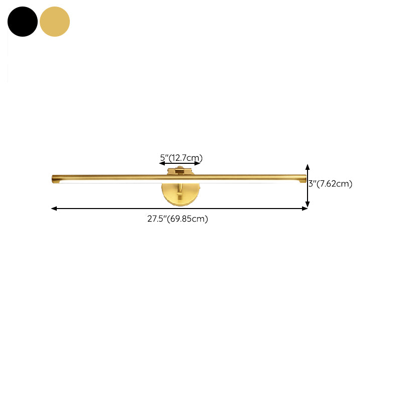 Adjustable LED Mirror Front Light 1-Light Vanity Light with Acrylic Shade for Bathroom