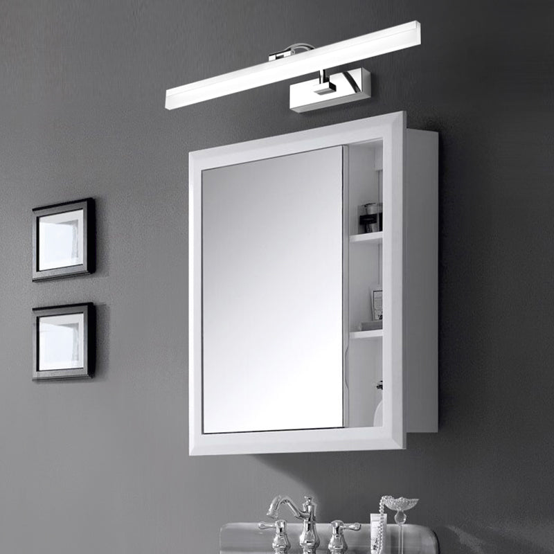 Modern Mirror Front Light LED Vanity Light with Acrylic Shade for Bathroom