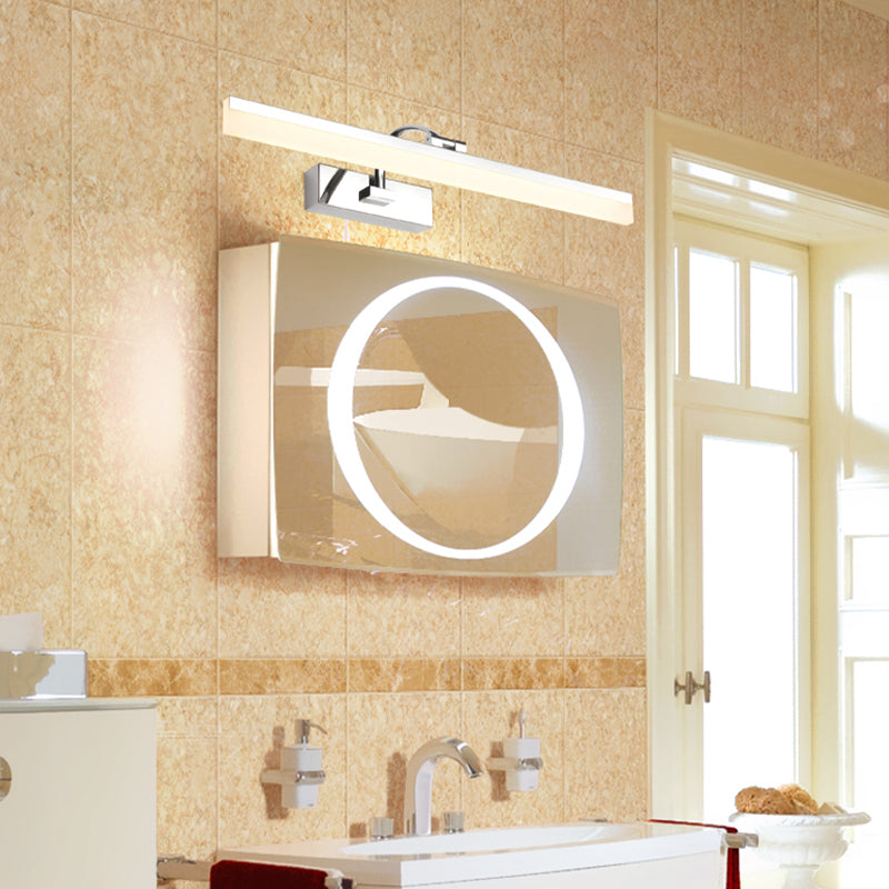 Modern Mirror Front Light LED Vanity Light with Acrylic Shade for Bathroom