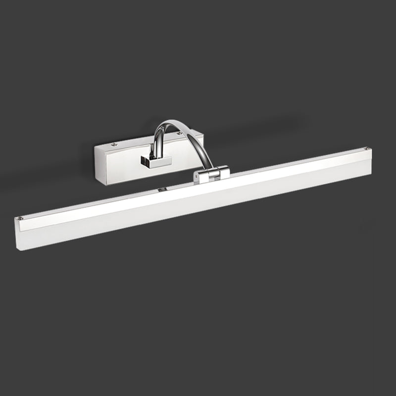 Modern Mirror Front Light LED Vanity Light with Acrylic Shade for Bathroom