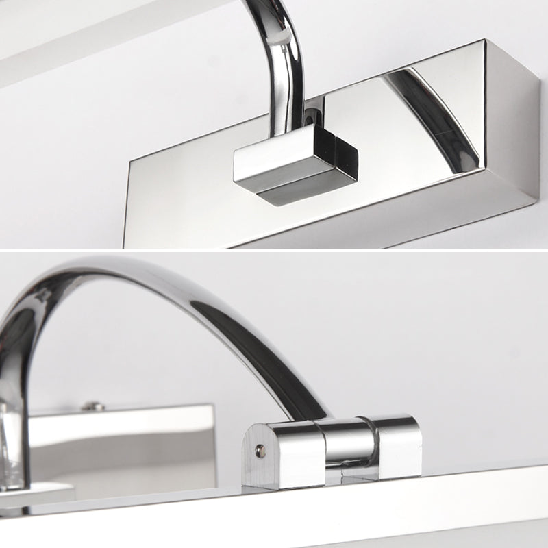 Modern Mirror Front Light LED Vanity Light with Acrylic Shade for Bathroom