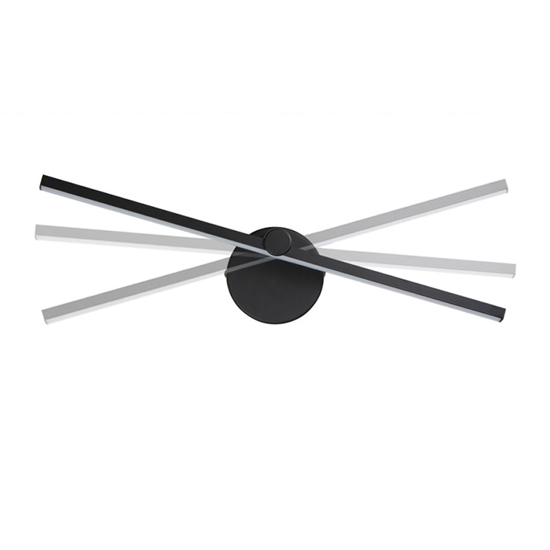 Linear Shape Vanity Lamp Modern Style Metal 1 Light Bath Light for Bathroom