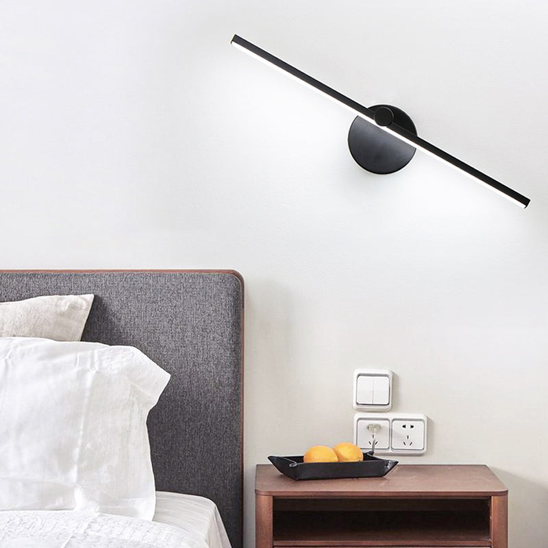 Linear Shape Vanity Lamp Modern Style Metal 1 Light Bath Light for Bathroom