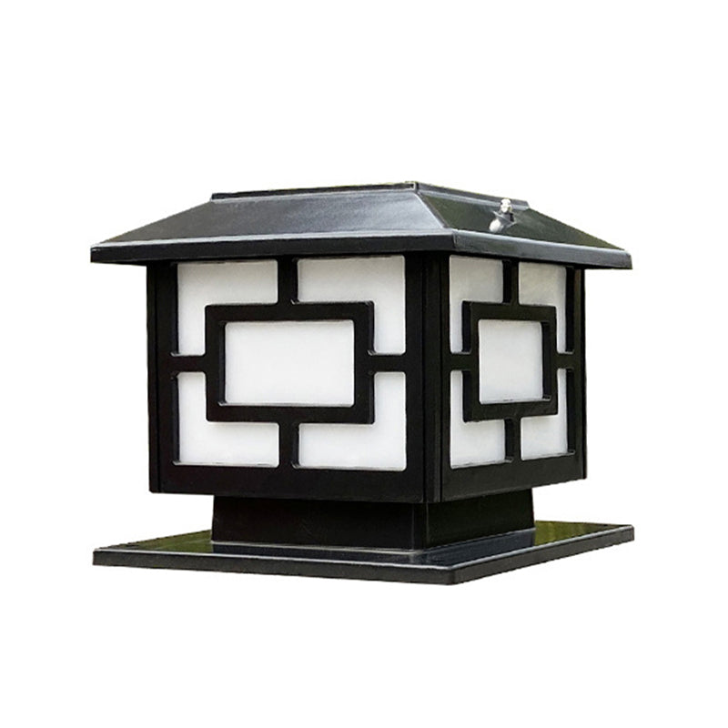 Modern LED Pillar Light Household Solar Lighting Fixture for Garden