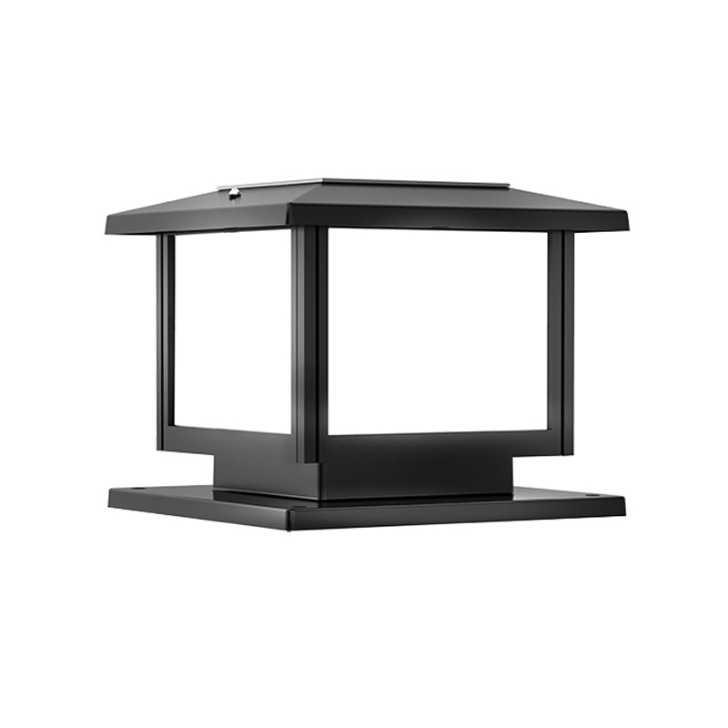 Modern LED Pillar Light Minimalist LED Solar Lighting Fixture for Garden