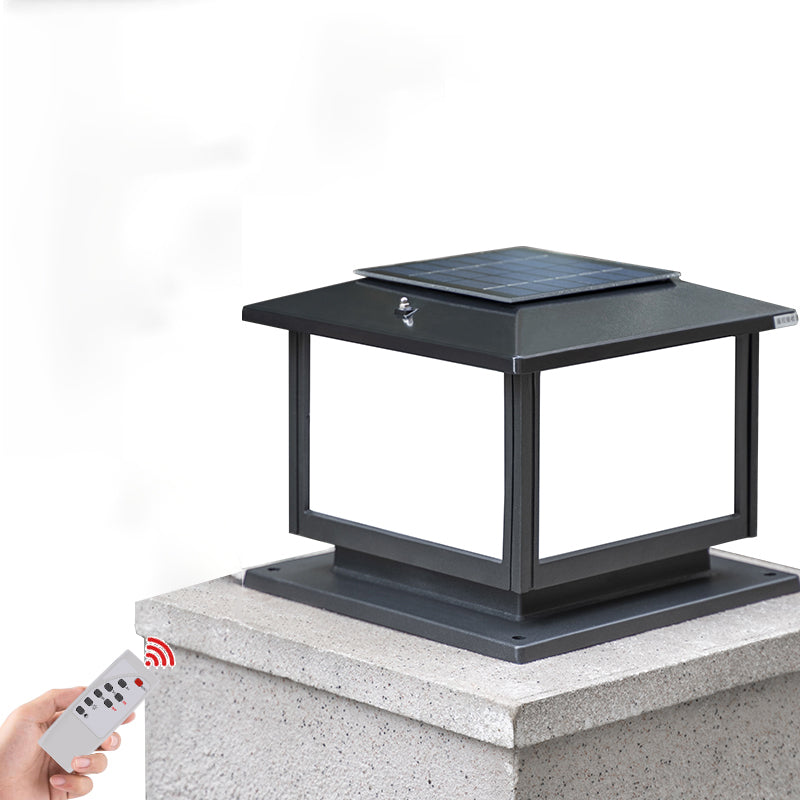 Modern LED Pillar Light Minimalist LED Solar Lighting Fixture for Garden