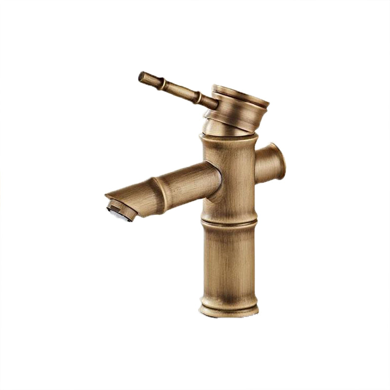 Brass Country Basin Faucet Single Hole Vanity Sink Faucet for Bathroom