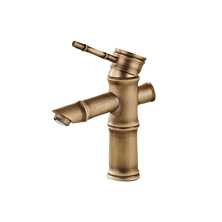 Brass Country Basin Faucet Single Hole Vanity Sink Faucet for Bathroom