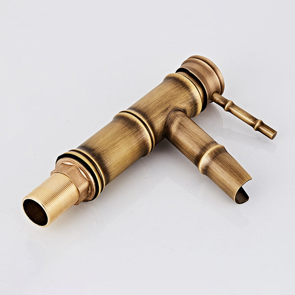 Brass Country Basin Faucet Single Hole Vanity Sink Faucet for Bathroom