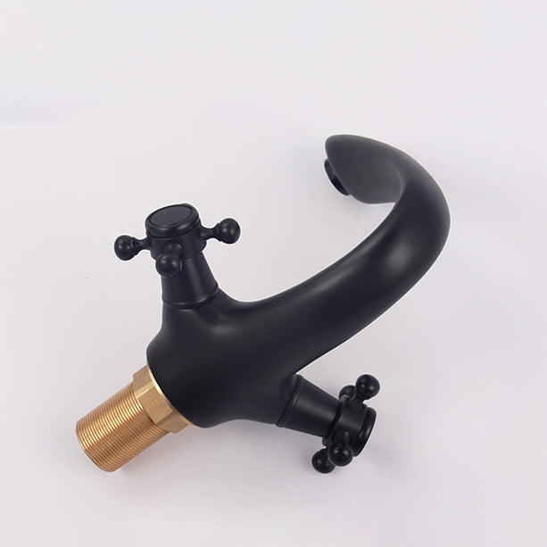 Glam Centerset Faucet 1 Hole Sink Faucet with 2 Cross Handles
