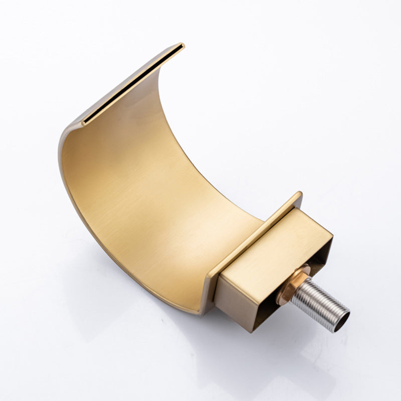 Light Luxury Basin Faucet Waterfall Spout Bathroom Faucet Knob Handle Sink Faucet