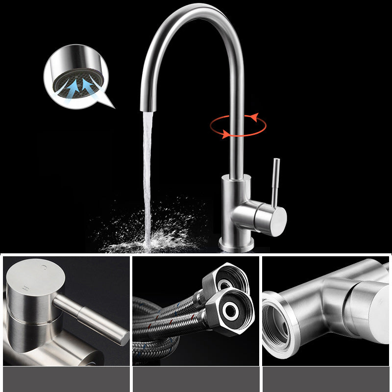 Stainless Steel Double Sink Kitchen Sink 2 Holes Drop-In Sink