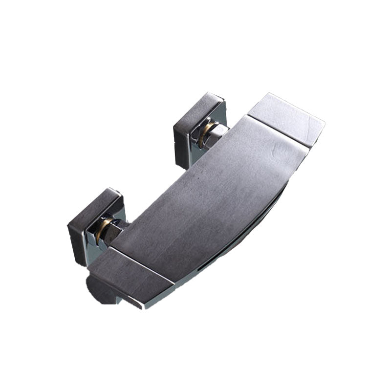Contemporary Wall Mounted Metal Tub Filler Two Handles Waterfall Tub Faucet Trim
