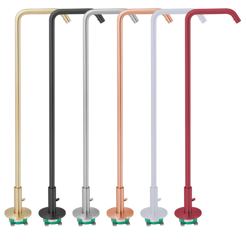 Tub Filler High Arc Handshower Lever Handle Copper Freestanding Tub Filler