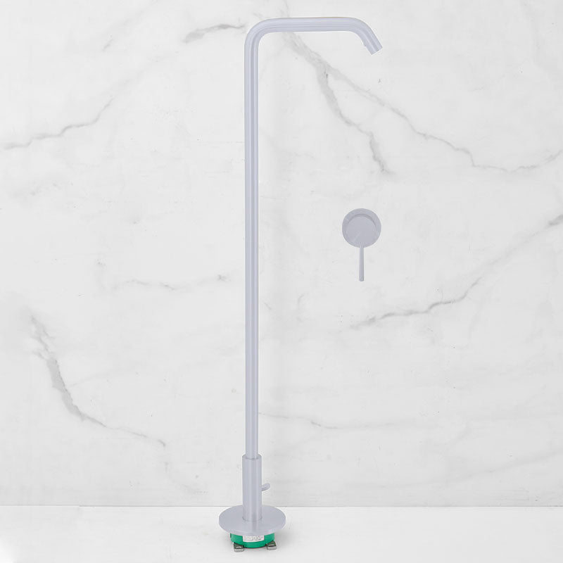 Tub Filler High Arc Handshower Lever Handle Copper Freestanding Tub Filler