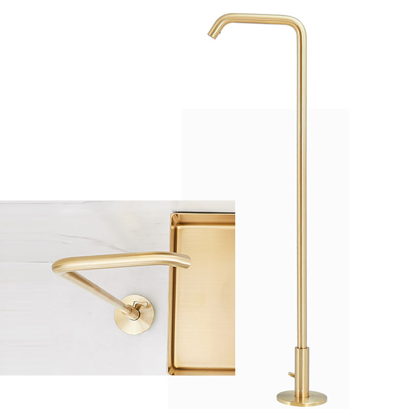Tub Filler High Arc Handshower Lever Handle Copper Freestanding Tub Filler
