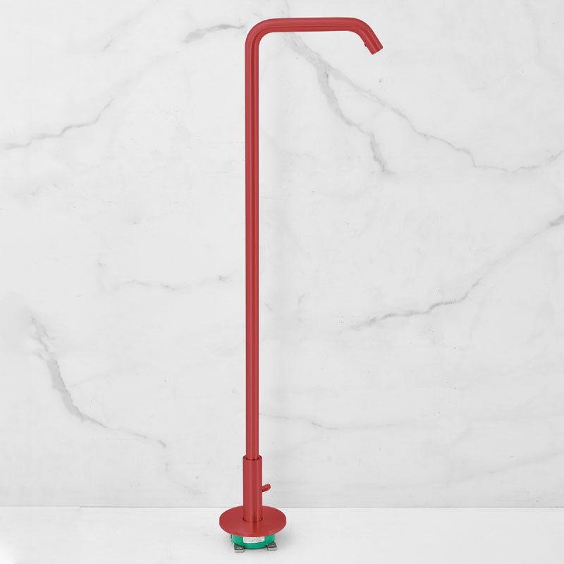Tub Filler High Arc Handshower Lever Handle Copper Freestanding Tub Filler