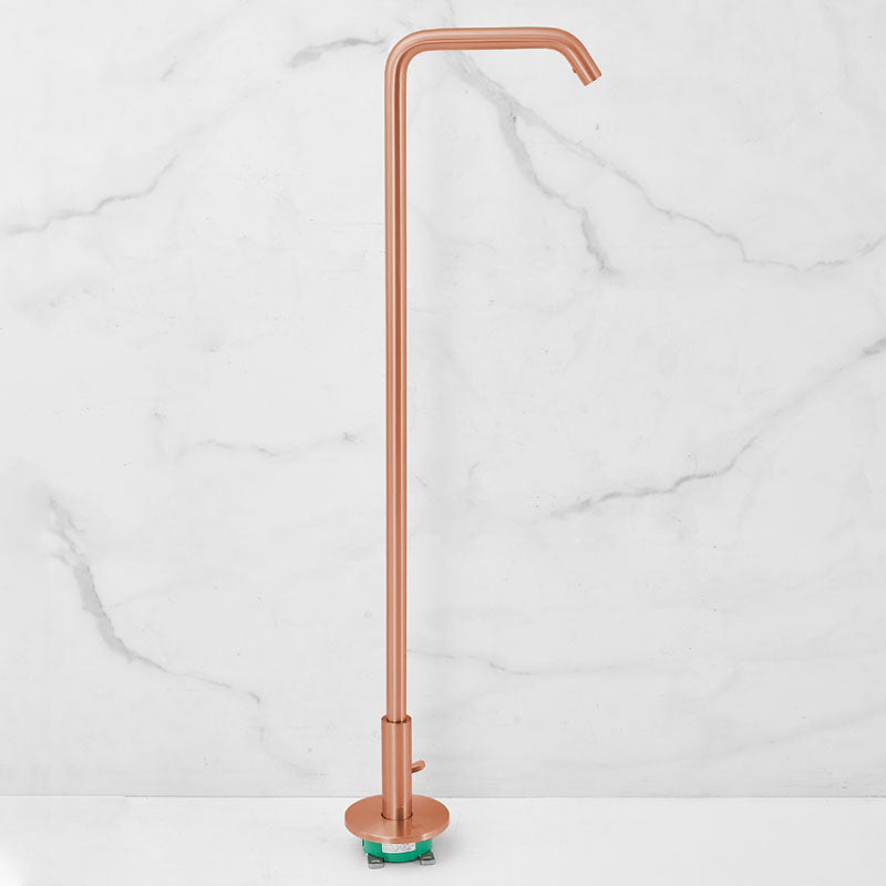 Tub Filler High Arc Handshower Lever Handle Copper Freestanding Tub Filler