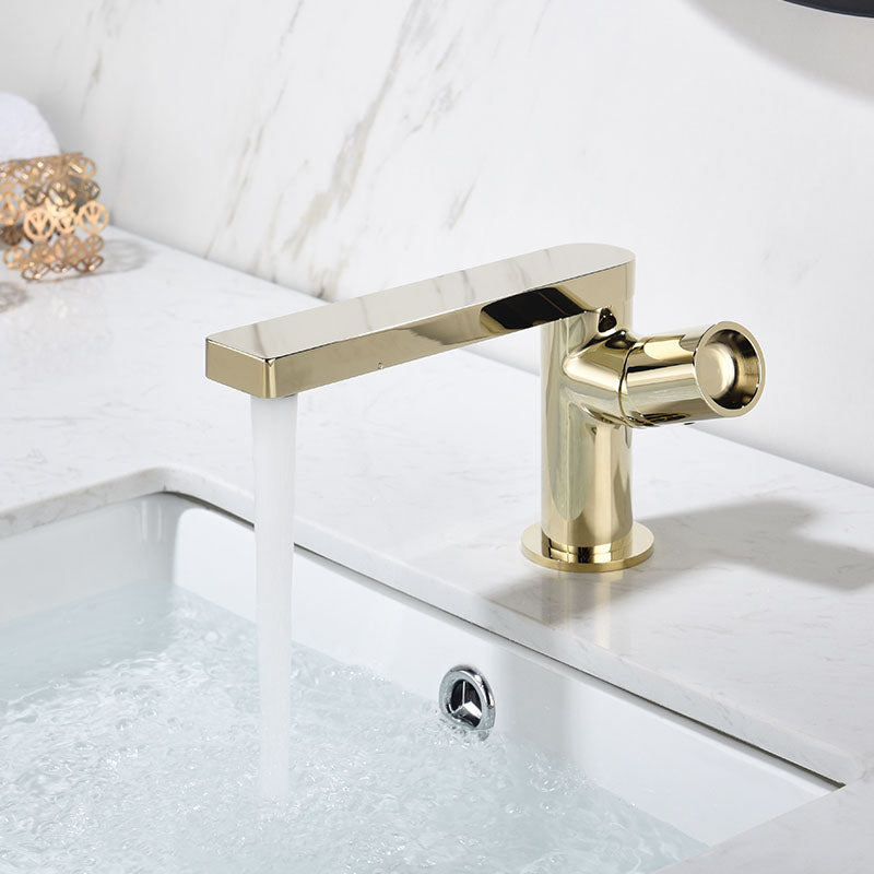 Modern Brass Bathroom Faucet Knob Handles Deck-mount Fixed Faucet