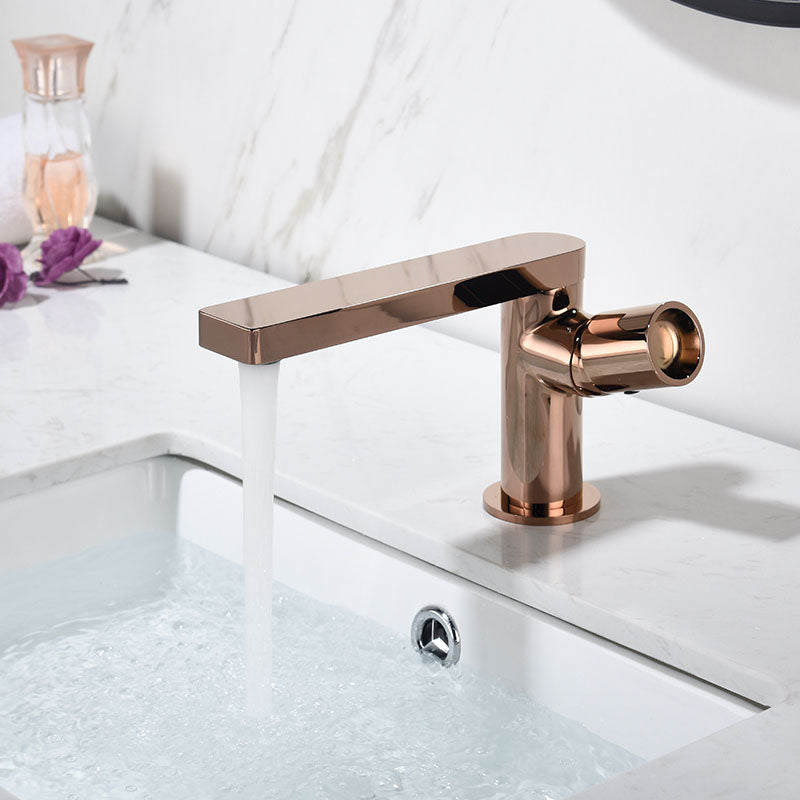 Modern Brass Bathroom Faucet Knob Handles Deck-mount Fixed Faucet
