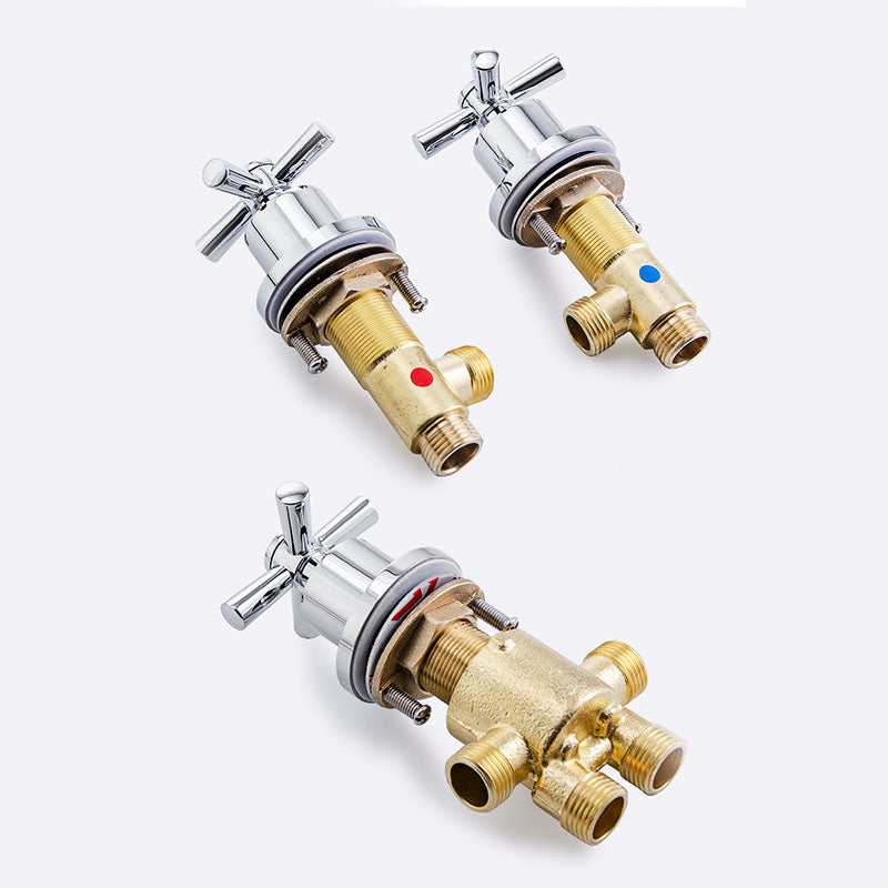 Industrial Roman Tub Faucet Trim High Arc Deck Mount Copper Bathtub Faucet