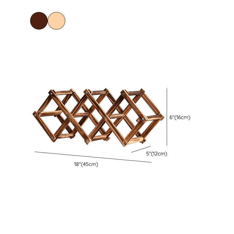 Tabletop Modern Wine Rack Solid Wood Wine Bottle Rack for Living Room