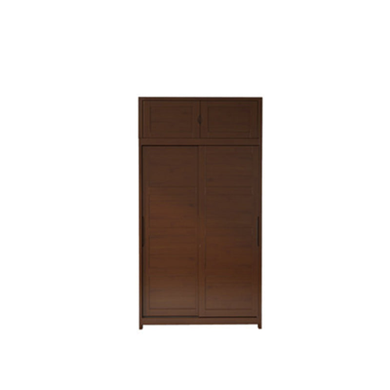 Rubberwood Solid Wood Wardrobe Traditional Freestanding Wardrobe
