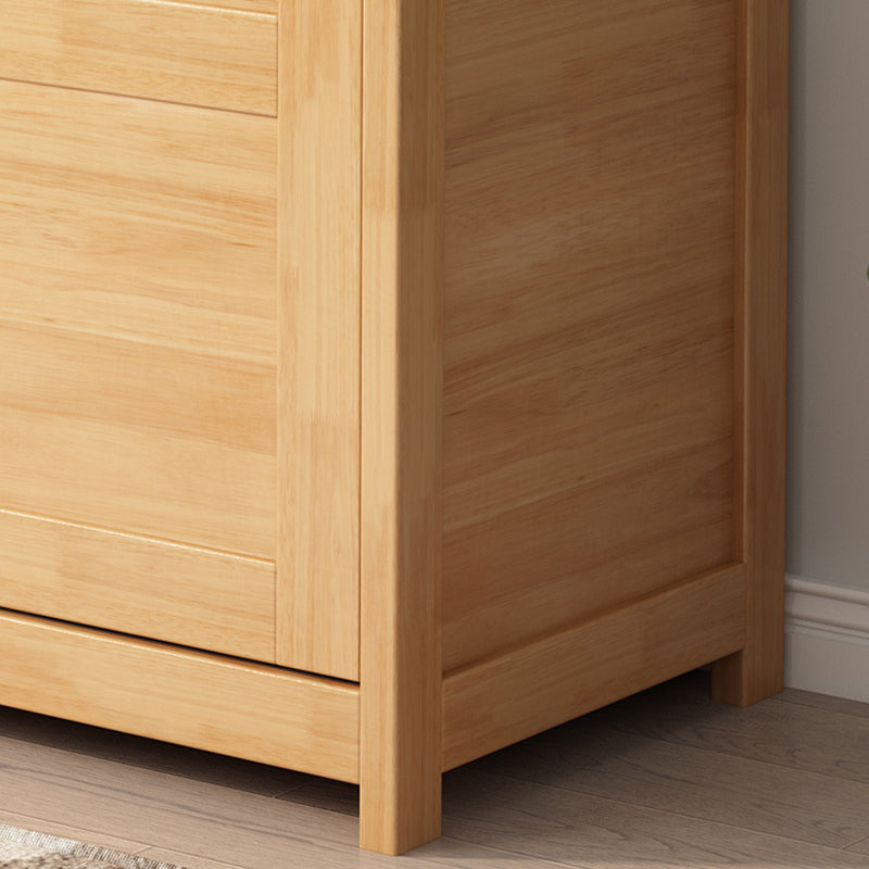 Rubberwood Solid Wood Wardrobe Traditional Freestanding Wardrobe