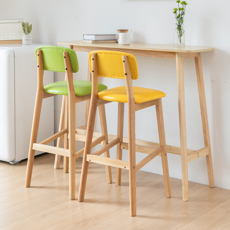 Contemporary Style Rectangle Bar Table Wood Bar Dining Table for Home