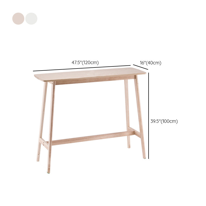 Contemporary Style Rectangle Bar Table Wood Bar Dining Table for Home