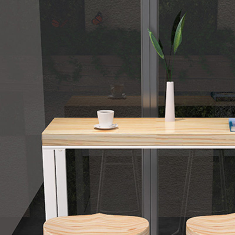 Industrial Rectangle Wood Counter Table 1/2/5 Pieces Bar Table Set for Living Room