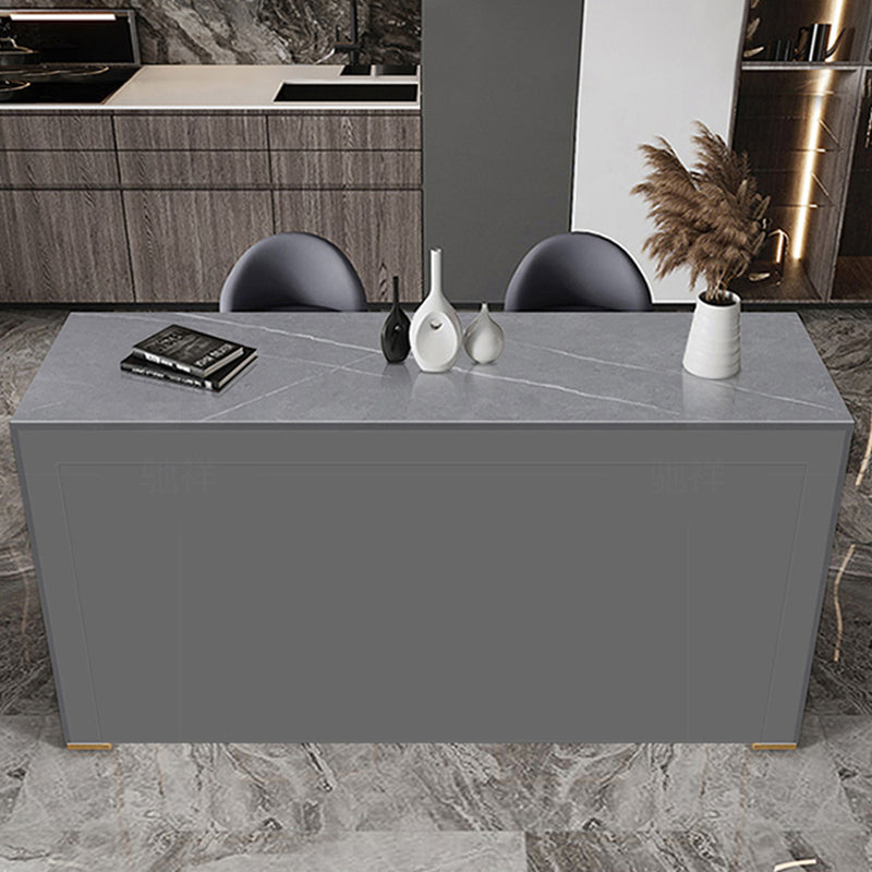 Modern Style Rectangle Bar Table 1/2/3 Pieces Stone Bar Table Set for Home Use