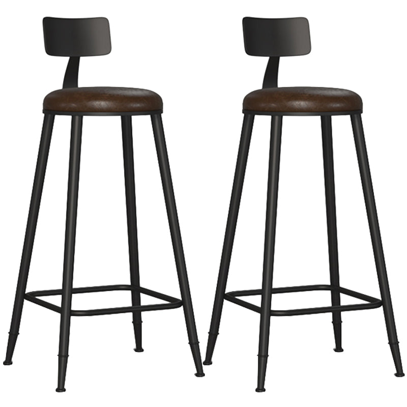 Contemporary Counter Bar Stool Low Back Counter Height Stools