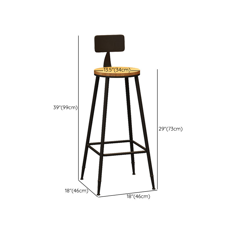 Contemporary Counter Bar Stool Low Back Counter Height Stools