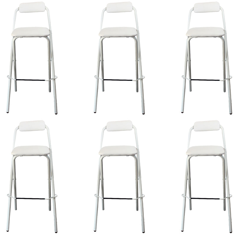 Contemporary Dining Stools Folding Bar Stools with Metal Base