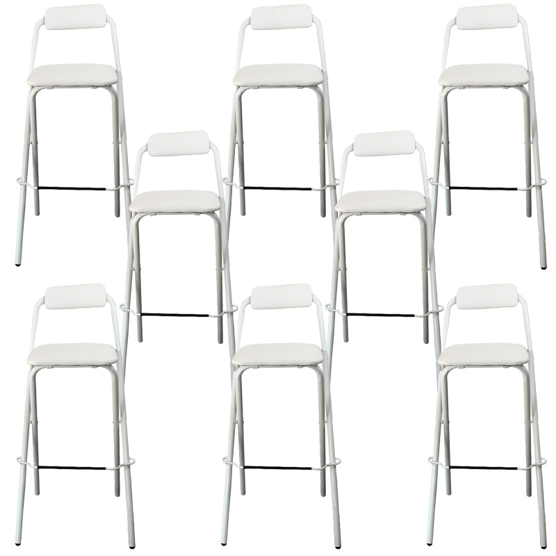 Contemporary Dining Stools Folding Bar Stools with Metal Base