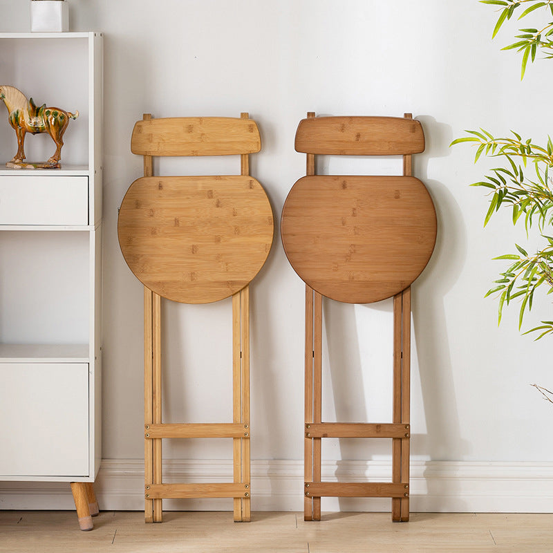 Contemporary Dining Stools Low Back Folding Bar Stools with Footrest